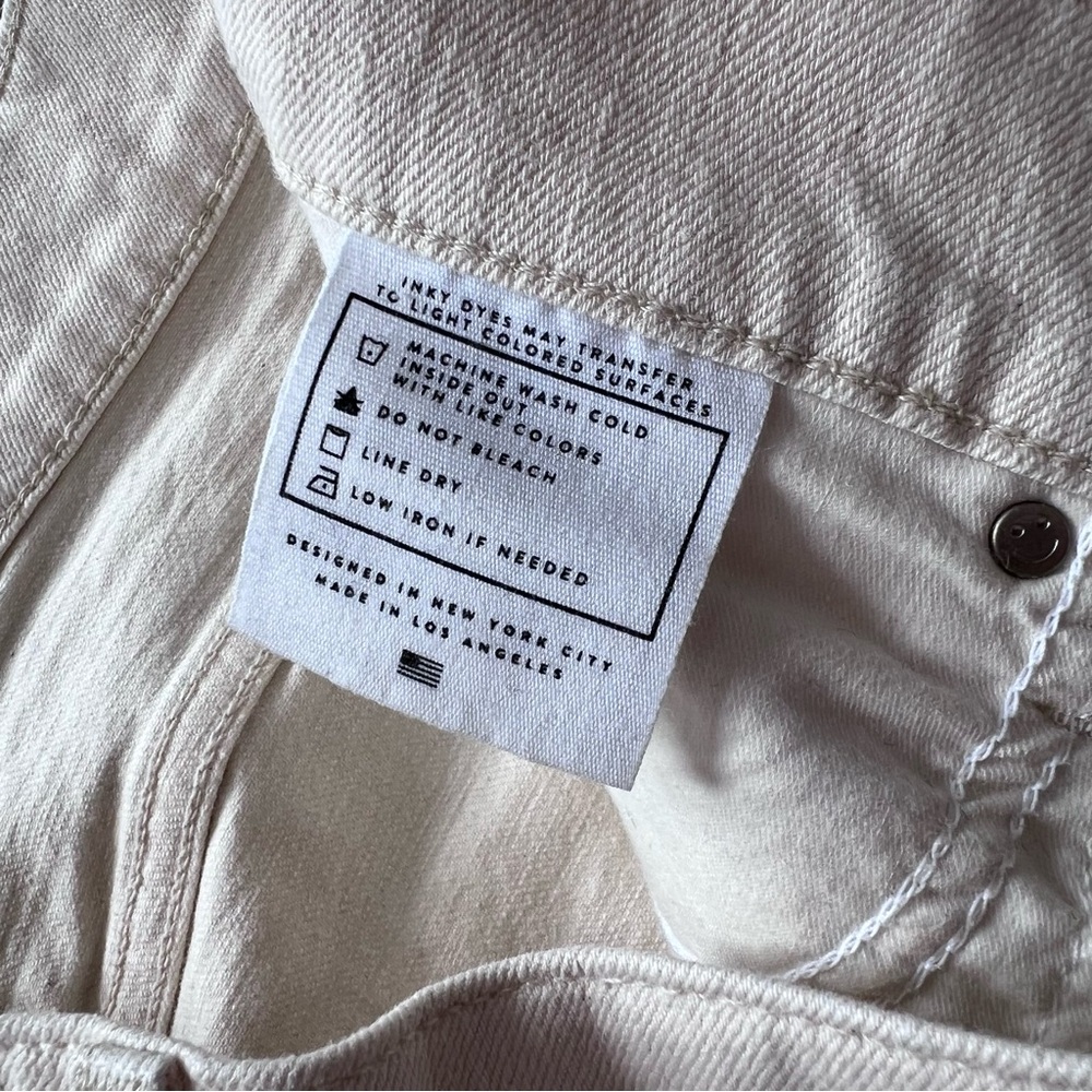 AYR Straight Leg Jeans in Cream - Picture 8 of 11